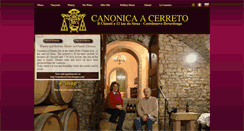 Desktop Screenshot of canonicacerreto.it